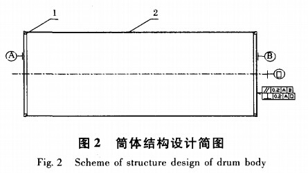 磁选机筒体结构设计简图